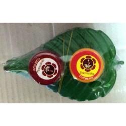 Plastic Leaf with KumKum and Turmeric - Big