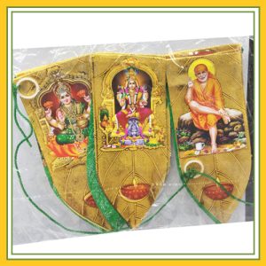 Plastic Hand Thorans - Golden Leaves