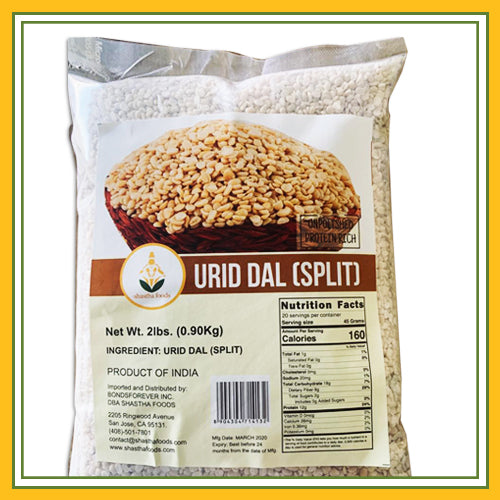 Shastha Urid Split Dal 2 lbs
