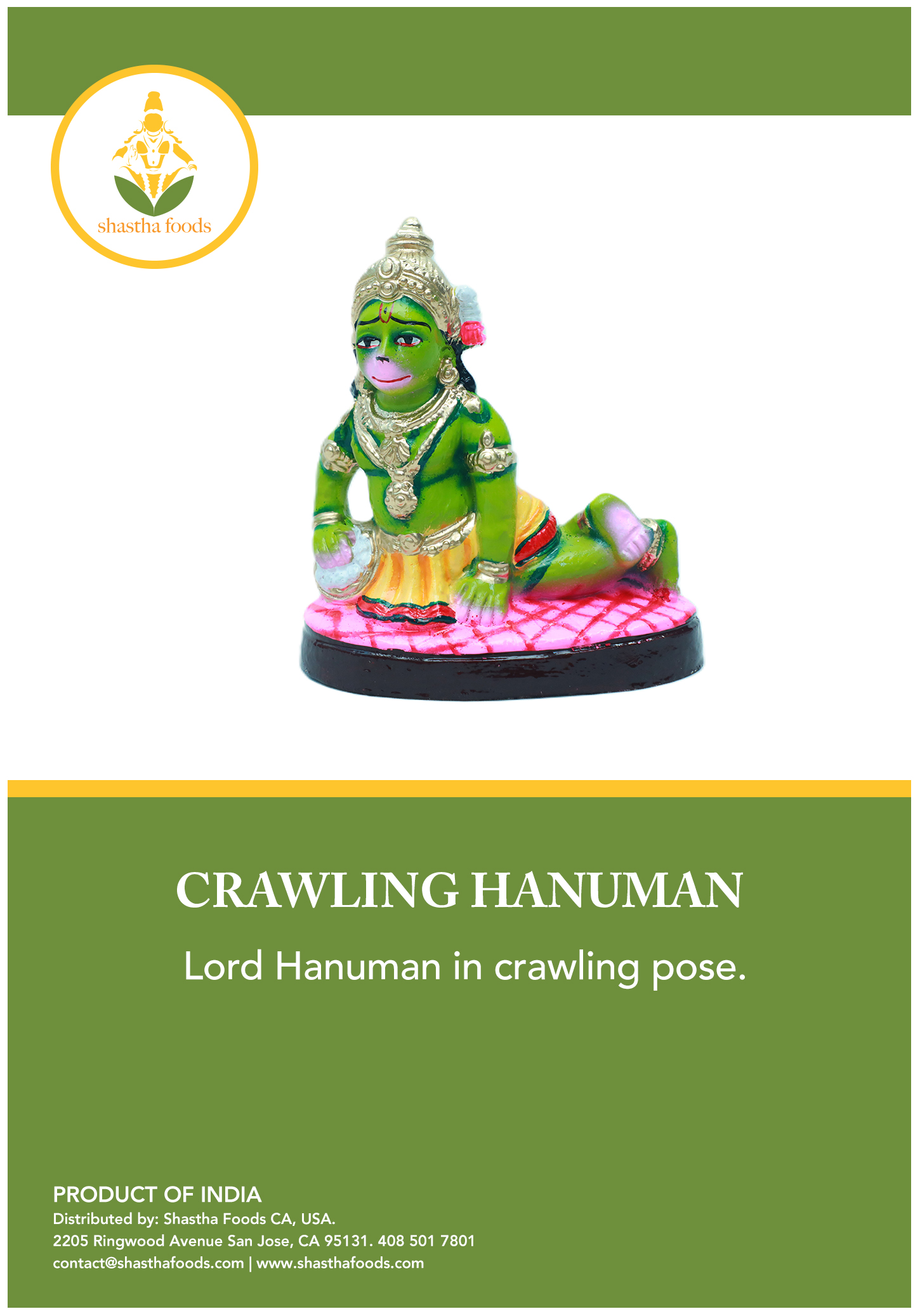 Hanuman crawling
