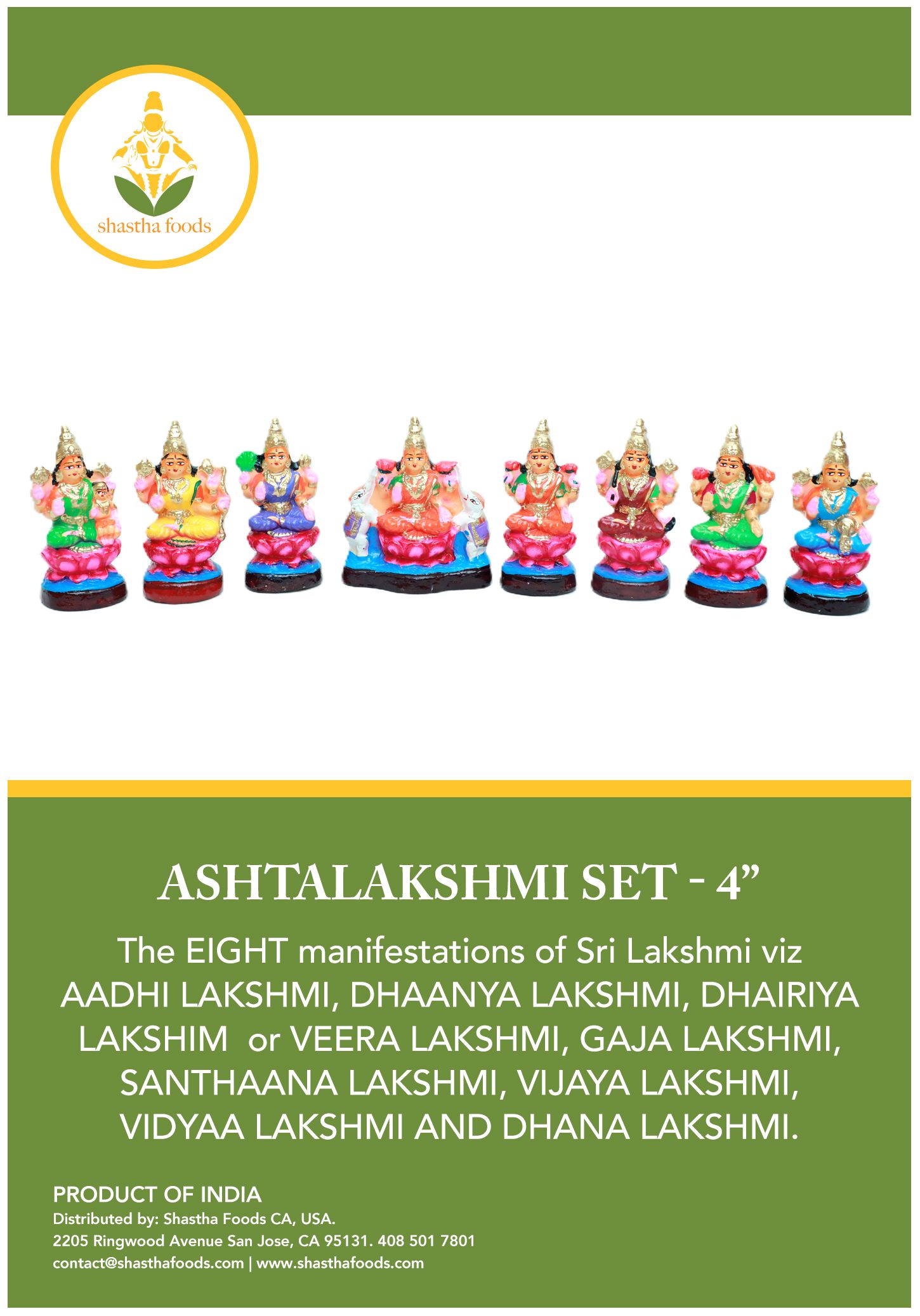 Ashtalakshmi (Small 4")